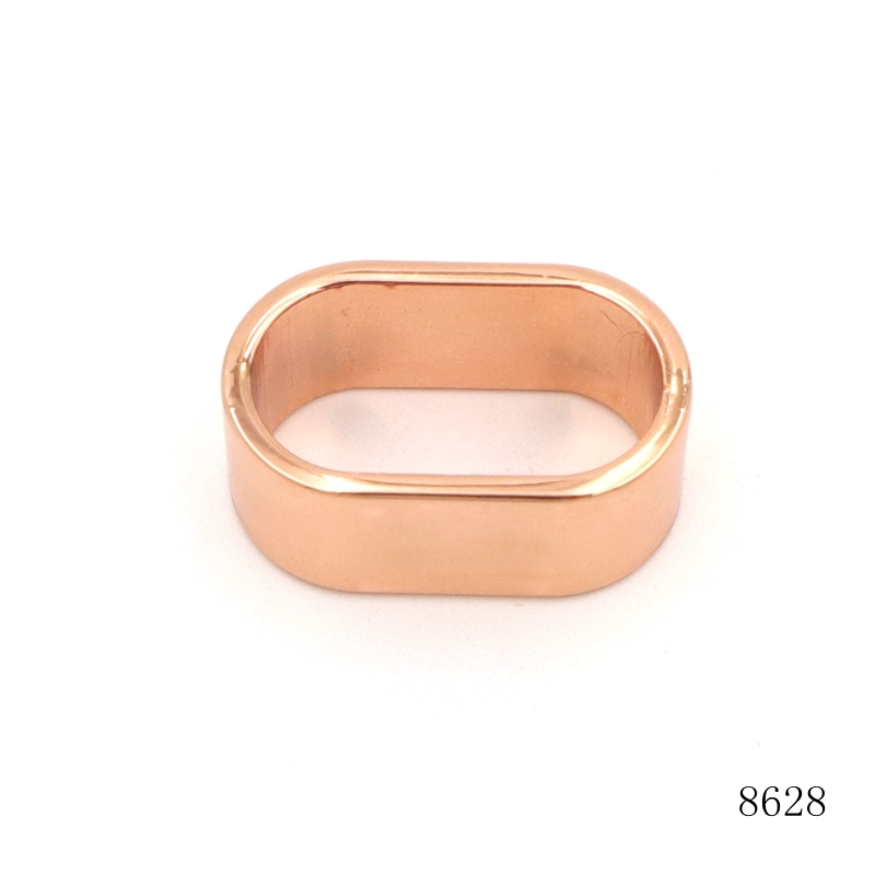 20mm Metal Belt Loops Rose Gold Metal Belt Loop Keeper Oval For Straps And Belts