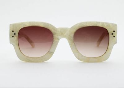 Square Classic Vitage Sunglass for Lady UV400 2019 Trendy Acetate Women Eyewear