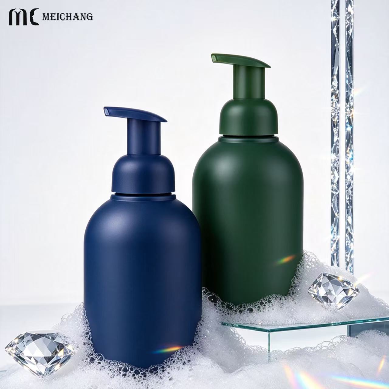 600ml PET Foaming Pump Bottle for Foaming Hand Soap Packaging(MC-1803)