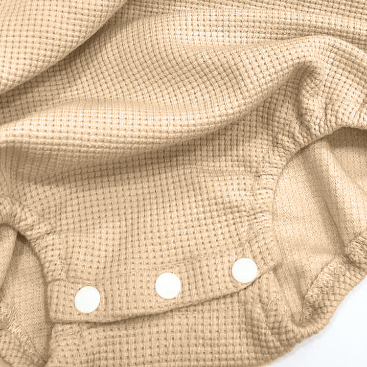 Изготовленный на заказ младенческий хлопок Rompers ткани вафли младенца Sleepwear комбинезона 1 части дома