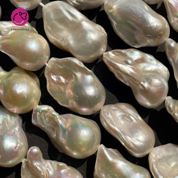 Wholesale Sale Big High Quality Pearl Size 22-26mm Nature Freshwater Pearl Choker Necklace Baroque Pearl String