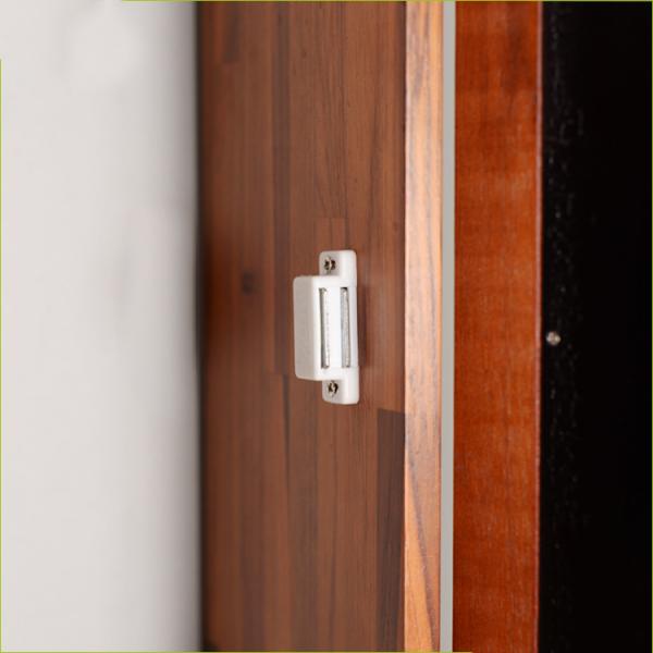 NC Painting E1 MDF Cheval Mirror Teak Wooden Bathroom Storage