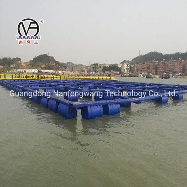 HDPE Aquaculture Pontoon Buoy Fish Cage Diameter 10m 60m For Farming Machinery
