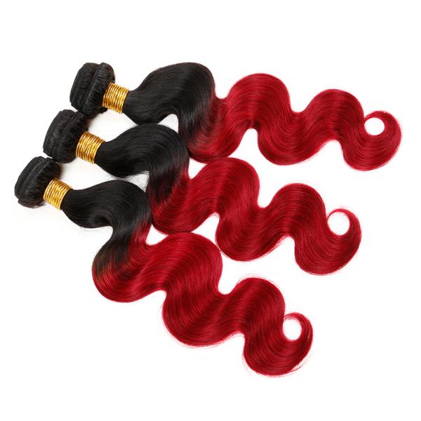 Peruvian Ombre Human Hair Extensions With No Smell / No Chemical Process