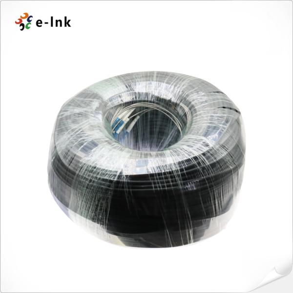 Câble de raccordement fibre optique blindé extérieur 2-12 fibres SM (connecteur SC, LC, FC, ST en option)