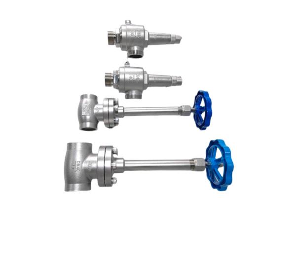 Long Stem Cryogenic Globe Valve Hard Seal Low Temperature Safety Valve For LNG LOX LIN LAR LCO2