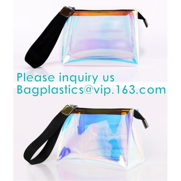 Custom Logo Shiny Holographic Cosmetic Bag Sets,Cosmetic Makeup Bag,Cosmetic Bag Travel,Fashion Accessories Holographic