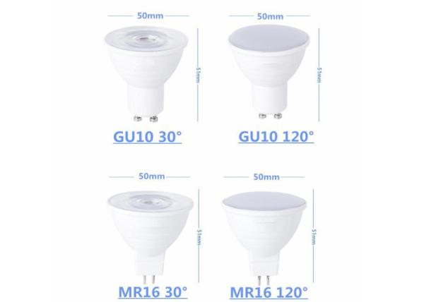 6500K 4000K 3000K GU10 MR16 6W COB LED Spotlight Bulb 110V 220V 230V 240V