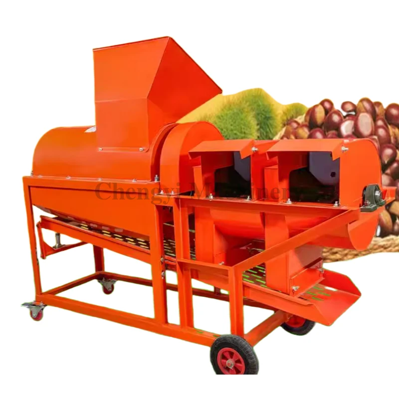 Wear Resistant Chestnut Shelling Machine Nut Cracking Grain Processing Equipment