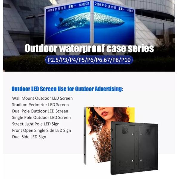 Заднее обслуживание Внешний полноцветный экран P10 Внешний полноцветный светодиодный экран