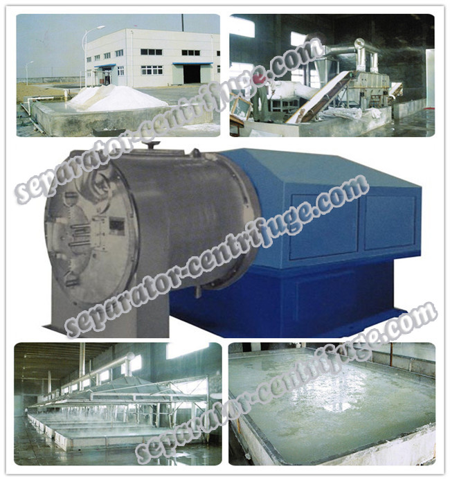Промышленная центробежка для производственной линии соли снежинки соли Dewatering