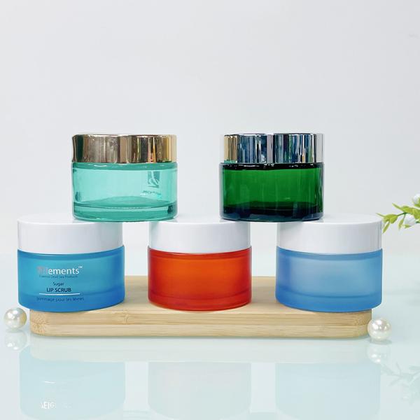 Bright Painting Matte White Frosted Cosmetic Jars 30ml 50ml 100ml