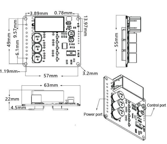 JUYI JYQD-YL01D 12V ~ 48V DC Brushless Hall Sensor Двигатель Управляющий