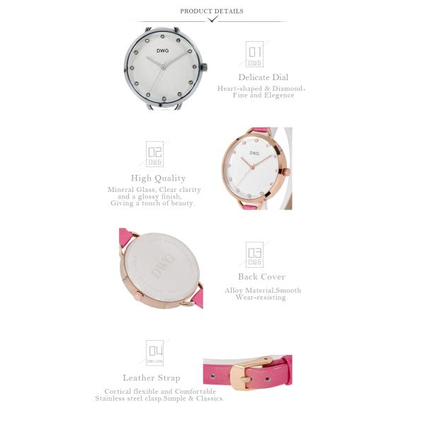 Classic Alloy Women Vintage Quartz Watches PU Slim Leather Strap