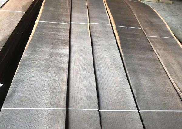 Hotel Decoration Smoked White Oak Veneer Sheets Length 2500mm