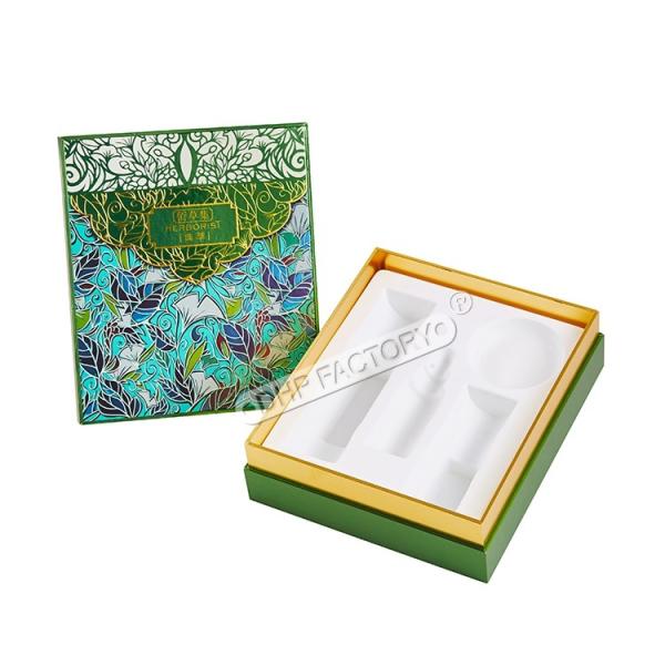 Boîte d'emballage en papier cosmétique personnalisable avec plateau en plastique pour produits de beauté pour le soin de la peau