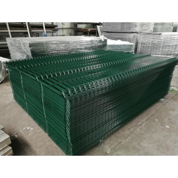 Pvc Coated 75x150mm Curved Metal Fence Welded Wire Mesh 3d