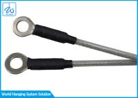 O PVC revestiu o conjunto da corda de fio de aço de 7x7 1.2mm com o único cabo da extremidade do laço