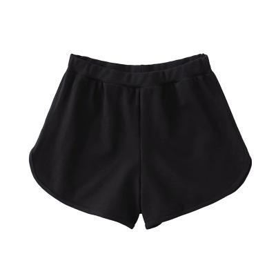 Do verão fraco fraco do esporte da cintura da linha da cor sólida o short ocasional fino encalha calças para senhoras