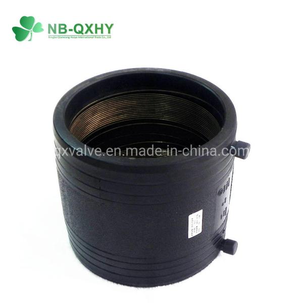QX PE100 Plastic Pipe Fittings HDPE Electrofusion Fitting Coupling for Water Supply