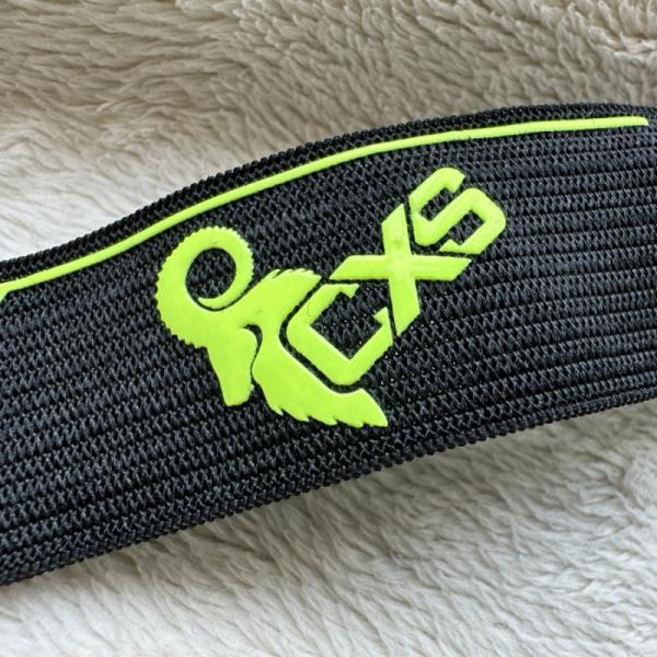 Эластичная лента с высоким растяжением с напечатанным силиконовым логотипом