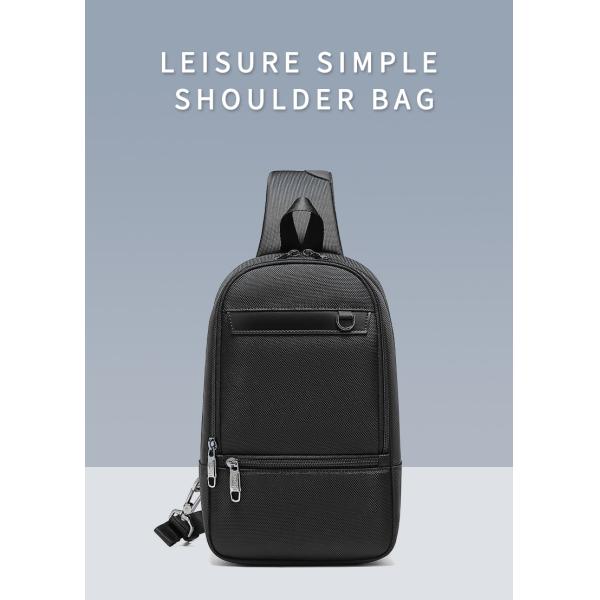 OEM ODM Легкий водонепроницаемый кроссбоди мужской рюкзак с USB-портом