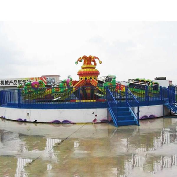 Thrilling Outdoor Play Equipment Crazy Bounce Ride High Lift 3.5m