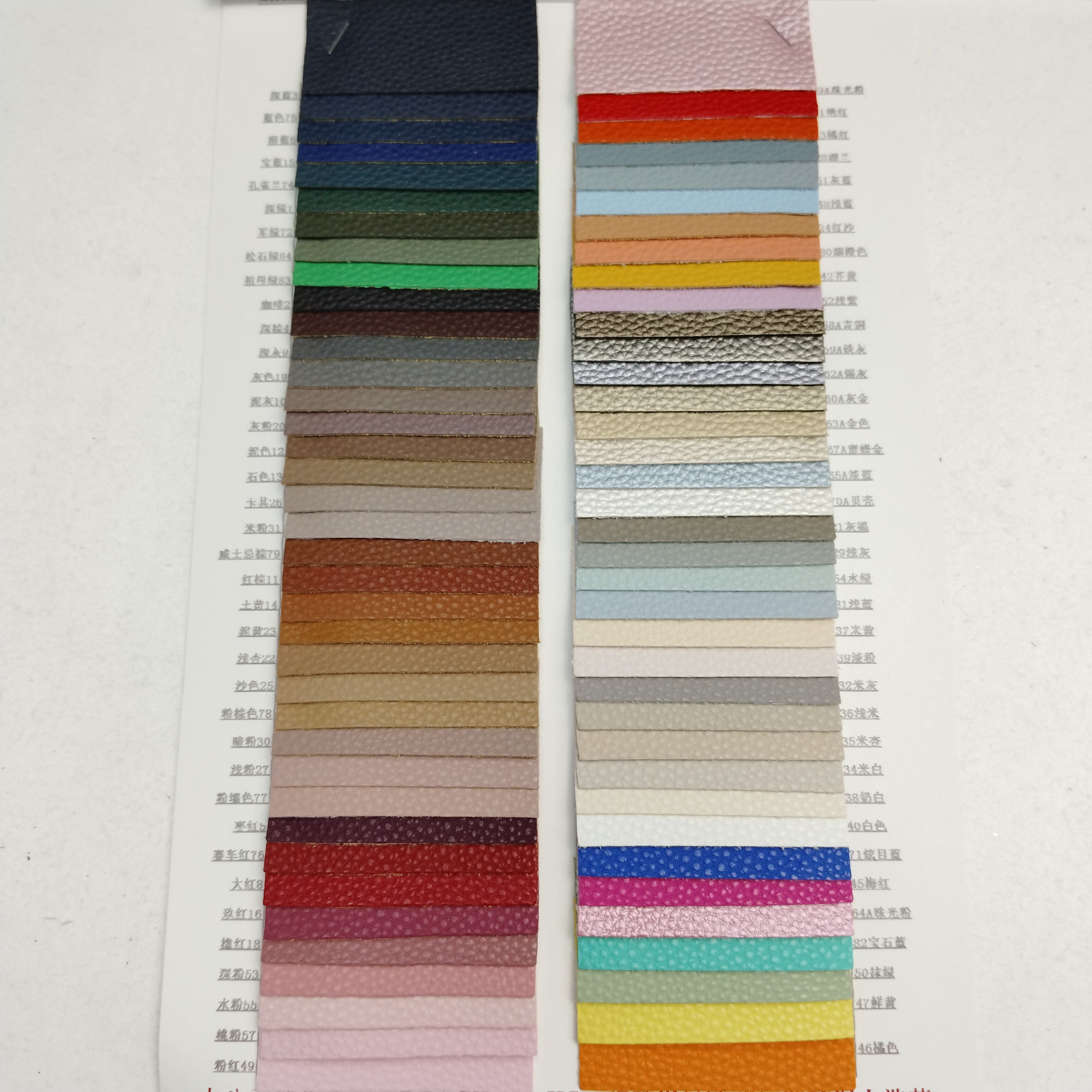 High Quality Semi PU Sofa Leather Litchi Grain Waterproof Furniture Upholstery Fabric