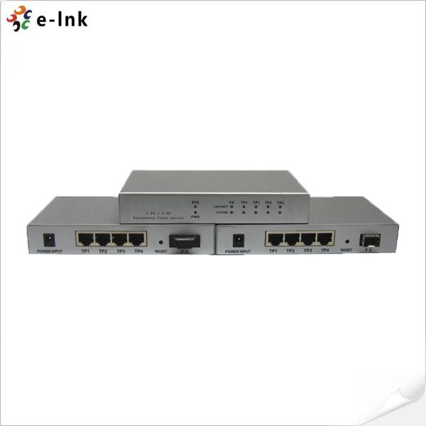 10/100/1000M Géré 1FX + 4TX Fibre Switch
