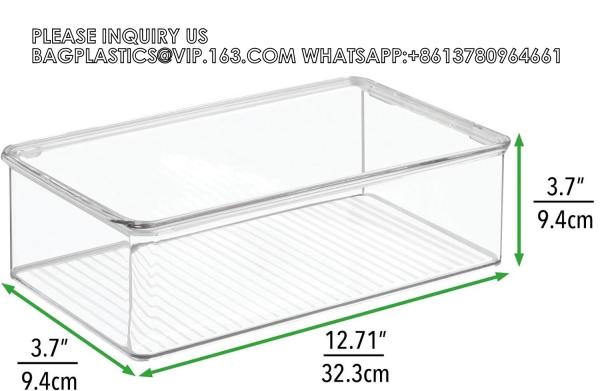 Organizer Bins- MultiPurpose & Versatile Stackable Cabinet Organizers Cosmetics, Laundry, Office Supplies