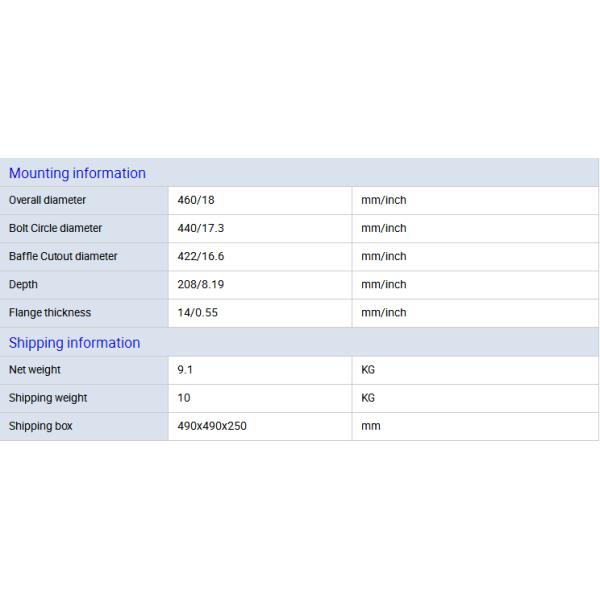 18 inch speaker Pa neodymium woofer speaker