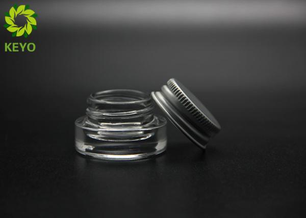 Cosmetic Eyecream Glass Jar 3g Thick Bottom Glass Jar With Single Layer Aluminium Lid