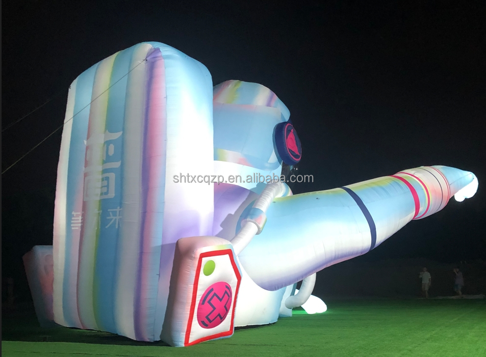 Large Inflatable Astronaut Advertising Model With LED Lighting And Cartoon Character Design for Night Events Mall Displays Brand Campaigns And Public Installations