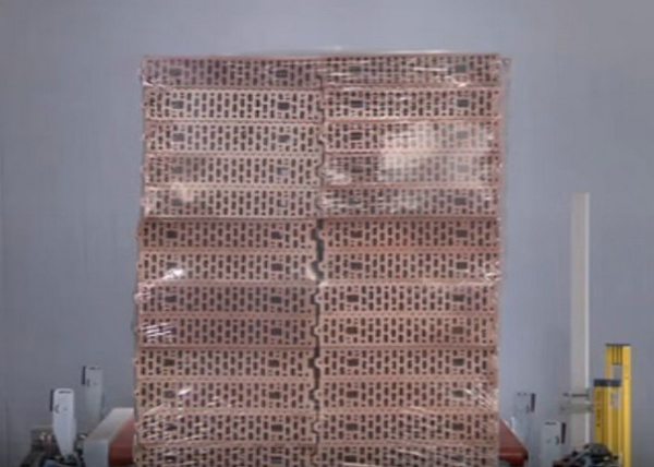 Cold Stretch Film Wrapping Machine Top Hooding Vacuum / Mechanical Film Opening