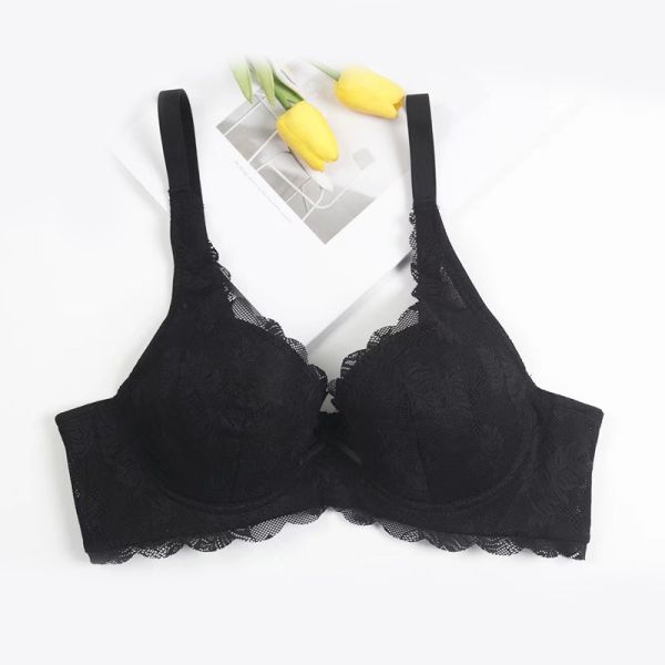 Lace Women Bra Three Hook-and-eye Wire Free Comfort Bra High Quality Lace Design Women Bra