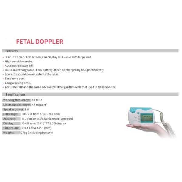 Cardiology CE Manufacturer Hand-Held Ultrasound Baby Heart Wholesale Price Prenatal Fetal Heart Rate Monitoring Fetal Doppler