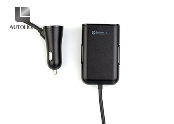Micro 4 Port Wireless Car Charger , Wireless Dual Usb Car Charger For Mobiles
