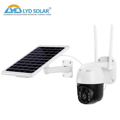 LCD Ptz 4g Lte Solar Security Camera 3.7V 2600mah*6pcs