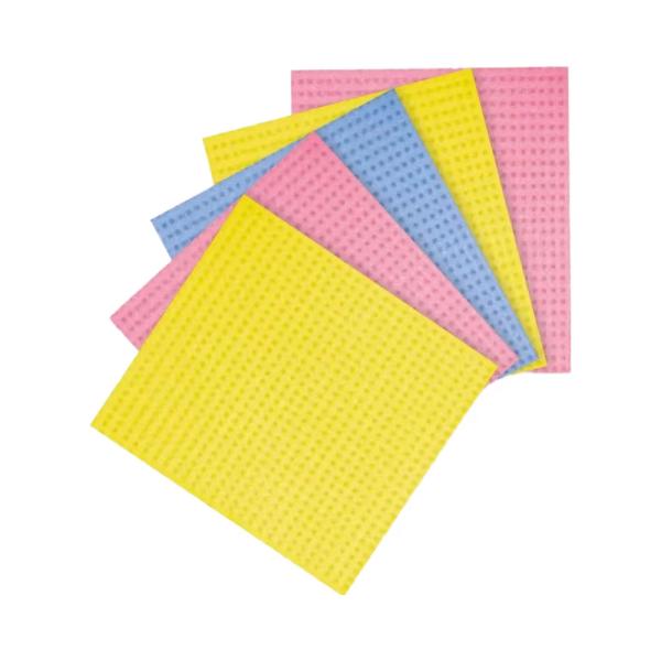Wholesale Italian wood pulp cotton rags kitchen cleaning absorbent dishwashing scouring pads not easy to get oily environmentally friendly lazy rags