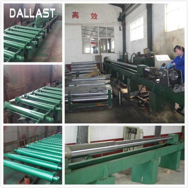 Front End Single Acting Hydraulic Ram Telescopic Dump Truck Hoist Piston Anti Rust Painting