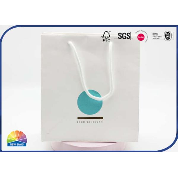 180gsm Biodegradable Printed Kraft Paper Shopping Bags With Handles