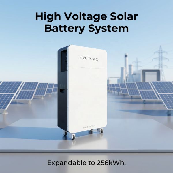 400V Solar Battery Storage System 16kWh High Voltage Expandable to 256kWh