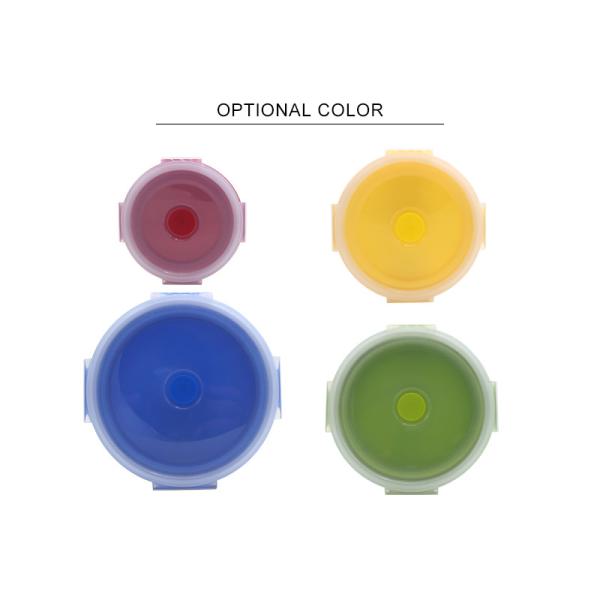 Silicone dobrável Microwavable Bento Box With Airtight Lid do OEM