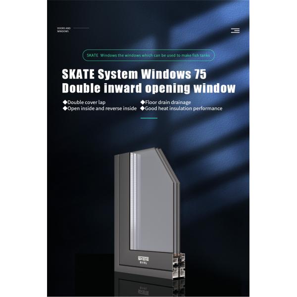 Дом звуконепроницаемый Алюминиевое стекло окна с уровнем 9 сопротивления давлению ветра