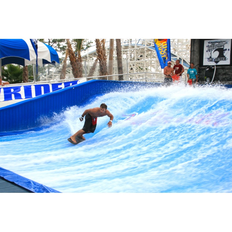 Fiberglass Flow Rider Surfing Simulator for Commercial Playground Equipment with 160-240 Riders Per Hour Capacity