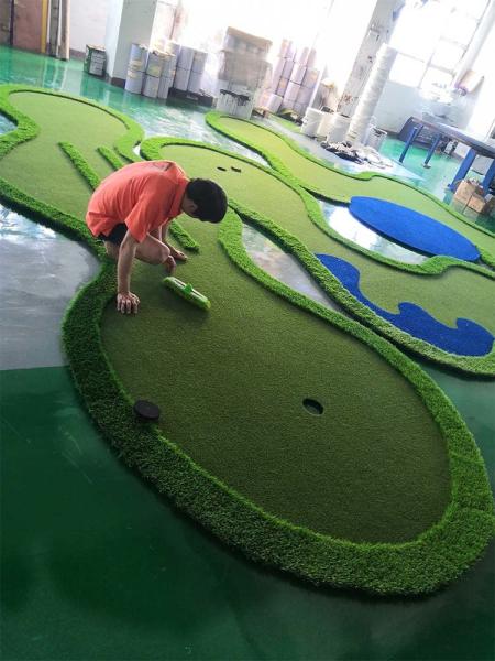Factory OEM Portable Golf Putting Green Golf Mat Putting Anti-Water Rubber Mat For Mini Golf Course Use