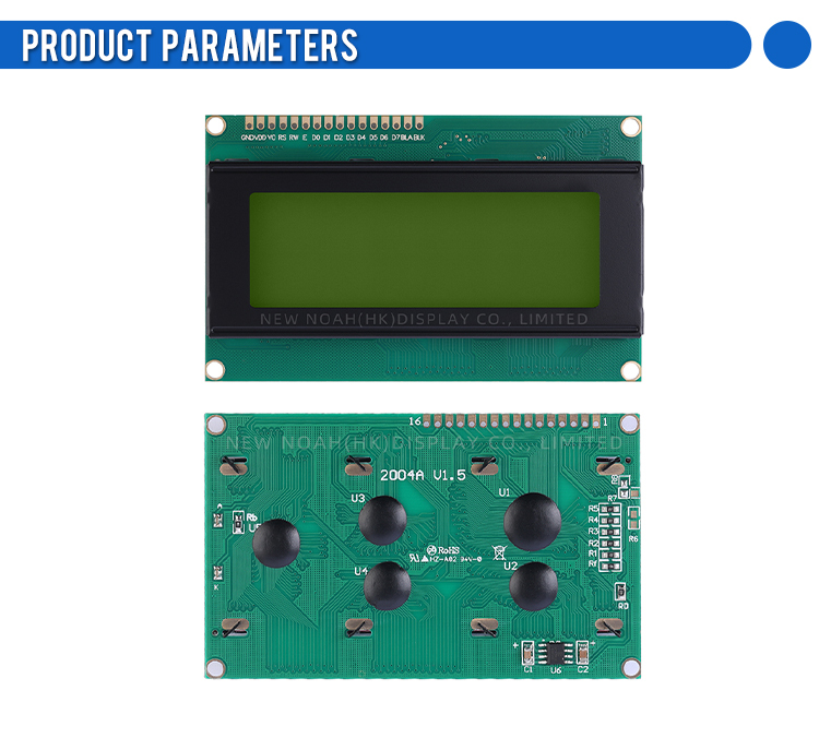 Cyrillic Yellow Green Film 2004A 3.3V Liquid Crystal Display Spot Module ST7066U Font Screen