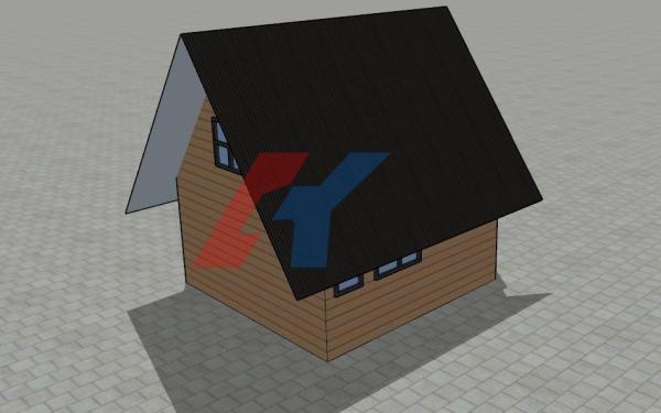Villa moderna de lujo 6x6m 36 metros cuadrados 2 pisos casa prefabricada de acero