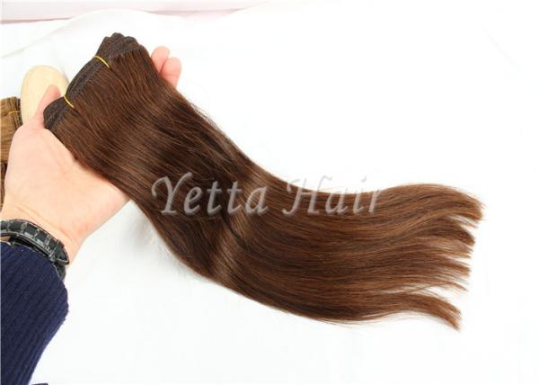 Extensões não processadas do cabelo humano do Virgin do chocolate nenhumas lêndeas e nenhuns piolhos