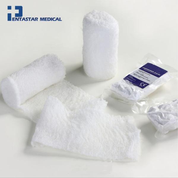 100% Gauze Medical Bandage Fluff Wrap Rolls Sterile Single Use Fluff Gauze Rolls